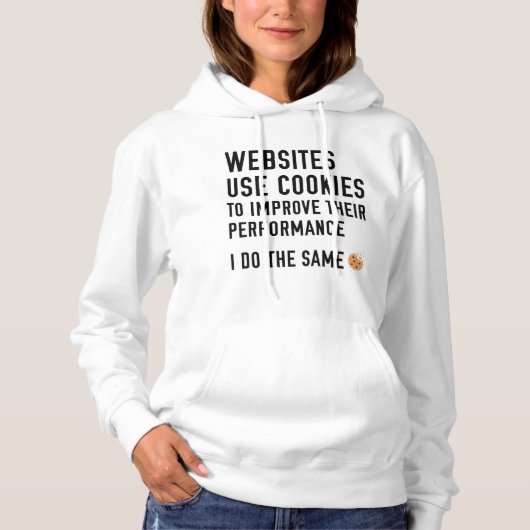Websites gebruiken cookies hoodie (Voorkant)