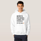 Websites gebruiken cookies hoodie (Voorkant volledig)