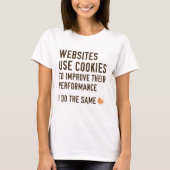 Websites gebruiken cookies t-shirt (Voorkant)
