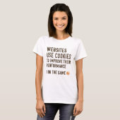 Websites gebruiken cookies t-shirt (Voorkant volledig)