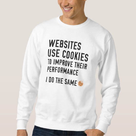 Websites gebruiken cookies trui (Voorkant)