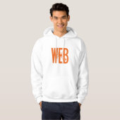 Webspin Halloween Linocut-ontwerp Hoodie (Voorkant volledig)