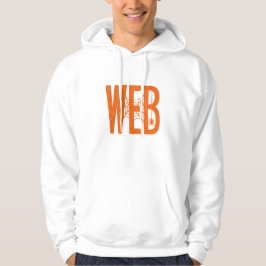 Webspin Halloween Linocut-ontwerp Hoodie