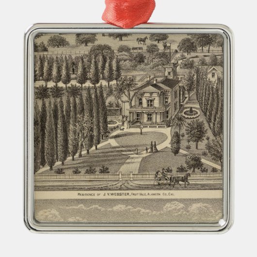 Webster, badgerweerstand metalen ornament (Voorkant)