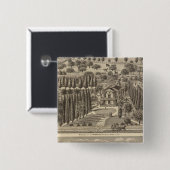 Webster, badgerweerstand vierkante button 5,1 cm (Voorkant /achterkant)