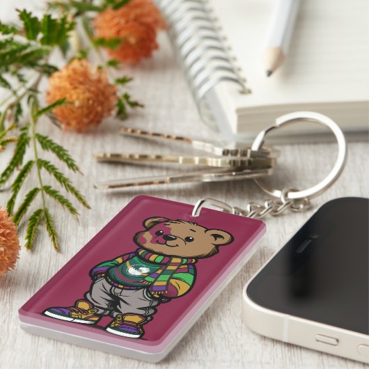 Webster Bear Sturge-Weber Acrylic Keychain (Voorkant Rechts)