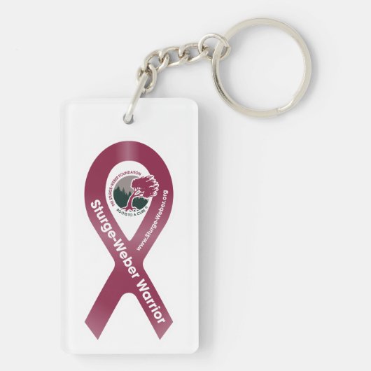 Webster Bear Sturge-Weber Acrylic Keychain (achterkant)