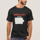 Webster City Iowa Verenigde Staten Verenigde State T-shirt (Voorkant)