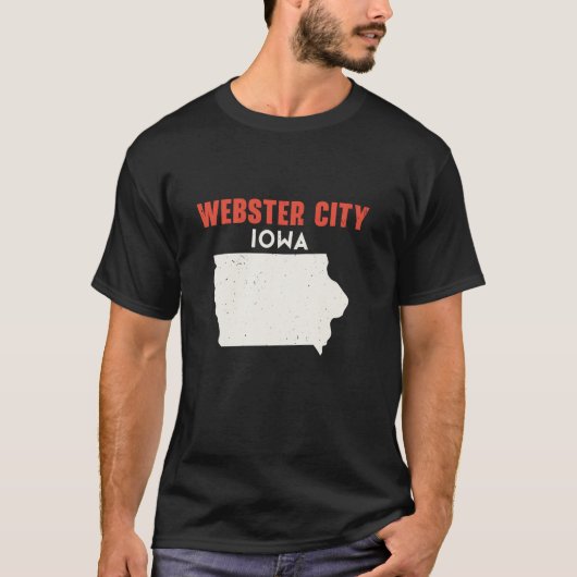 Webster City Iowa Verenigde Staten Verenigde State T-shirt (Voorkant)