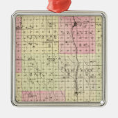 Webster County, Nebraska Metalen Ornament (Voorkant)
