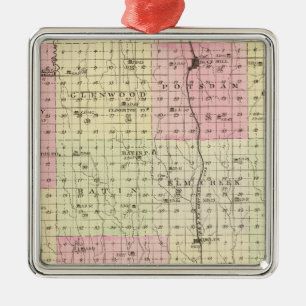 Webster County, Nebraska Metalen Ornament