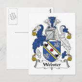 Webster Family Crest Briefkaart (Voorkant / Achterkant)