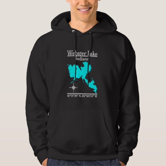 Webster Lake - Indiana Hoodie (Voorkant)
