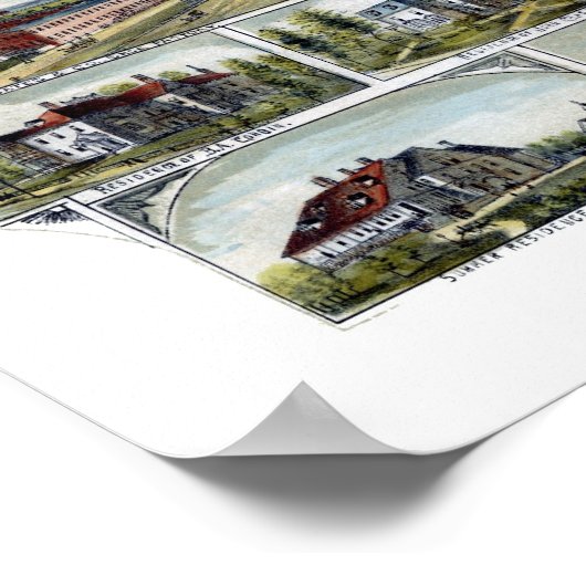 Webster, MA Panoramic Map - 1892 Poster (Hoek)