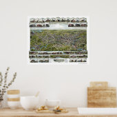 Webster, MA Panoramic Map - 1892 Poster (Keuken)