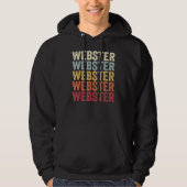 Webster Massachusetts Webster MA Retro  Tex Hoodie (Voorkant)