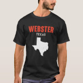 Webster Texas State America Travel Texas T-shirt (Voorkant)