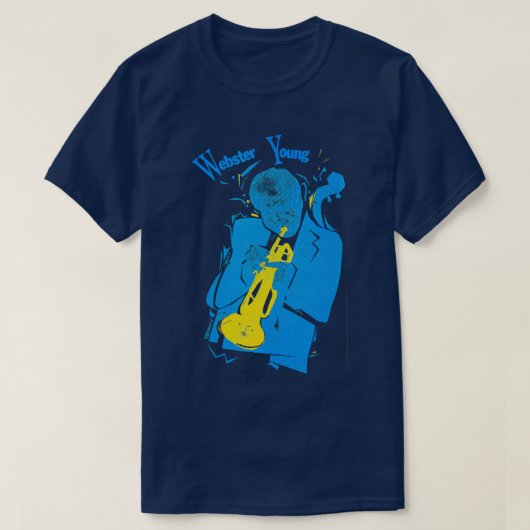 Webster Young Jazz Music Legend T-shirt (Design voorkant)