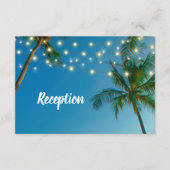 Webstraal met lampjes ombre-ontvangst informatiekaartje (Voorkant)