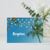 Webstraal met lampjes ombre-ontvangst informatiekaartje (Staand voorkant)