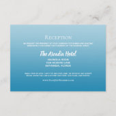 Webstraal met lampjes ombre-ontvangst informatiekaartje (Achterkant)