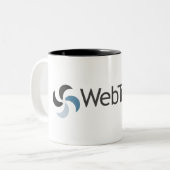 WebTricks-Mok Tweekleurige Koffiemok (Voorkant links)