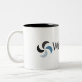 WebTricks-Mok Tweekleurige Koffiemok (Links)