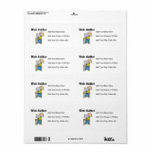 Webverslaafde Etiket (Full Sheet)