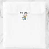 Webverslaafde Hart Sticker (Tas)