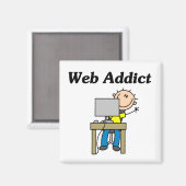 Webverslaafde Magneet (Voorkant / Achterkant)