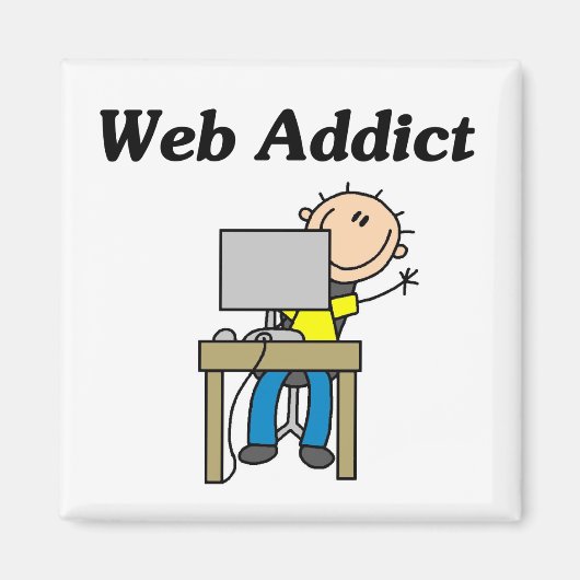 Webverslaafde Magneet (Voorkant)