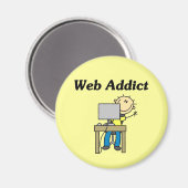 Webverslaafde Magneet (Voorkant / Achterkant)