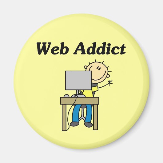 Webverslaafde Magneet (Voorkant)