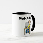 Webverslaafde Mok (Voorkant rechts)