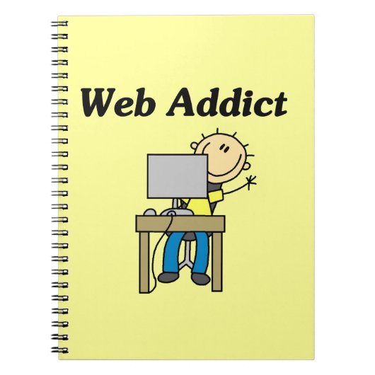 Webverslaafde Notitieboek (Voorkant)