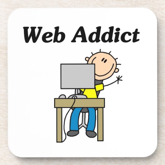 Webverslaafde Onderzetter (Voorkant)