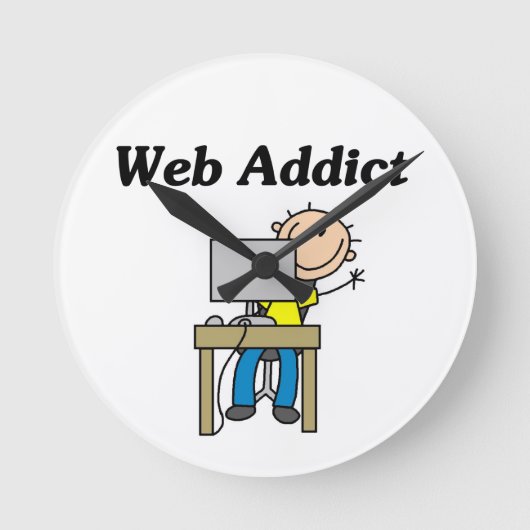 Webverslaafde Ronde Klok (Voorkant)