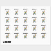 Webverslaafde Ronde Sticker (Vel)