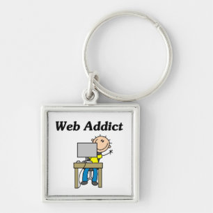 Webverslaafde Sleutelhanger