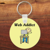 Webverslaafde Sleutelhanger (Voorkant)