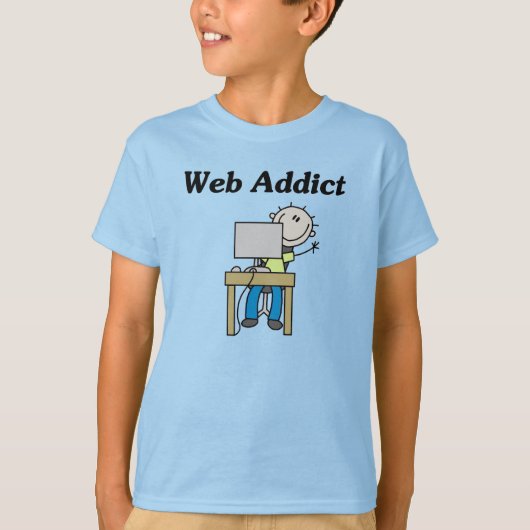 Webverslaafde T-shirt (Voorkant)