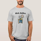 Webverslaafde T-shirts en cadeaus (Voorkant)