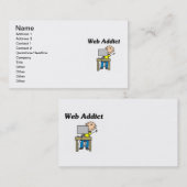 Webverslaafde Visitekaartje (Voorkant / Achterkant)