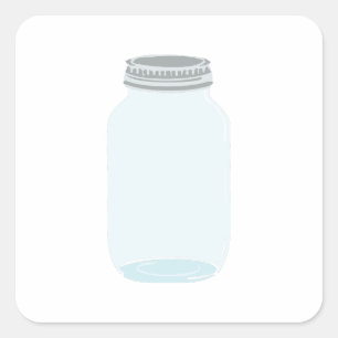 Weckpot Vierkante Sticker