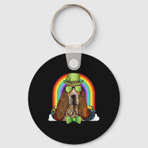 Wed Hound Dog Kabouter Grappige St. Patrick's Dag Sleutelhanger