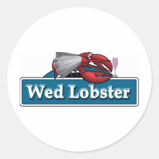 Wed Lobster Ronde Sticker