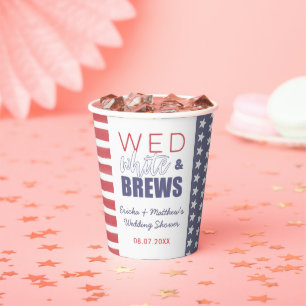 Wed White en Brews — 4 juli — stelletjes Papieren Bekers