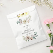 Wedbloemen Ivory Peony Flowers Bedankzakje (Gezegeld)