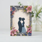 Wedbloemuitnodiging Kaart (Staand voorkant)