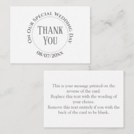 Weddag Bedankt voor je briefkaart